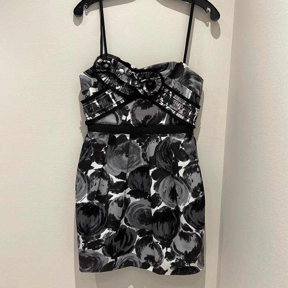 Strapless mini dress by BCBG Max Azria.